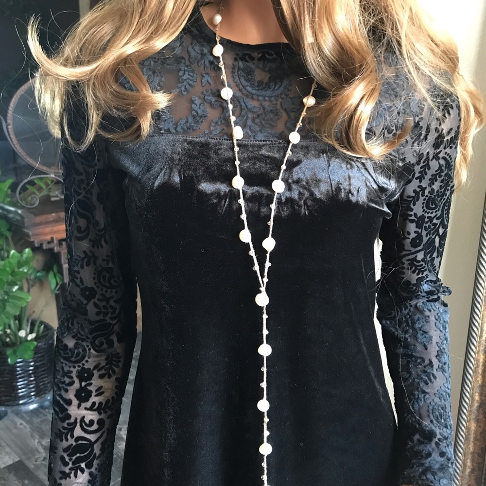 Fresh Water Pearls Baroque Crochet Necklace